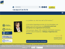 Tablet Screenshot of langues-strategies.fr